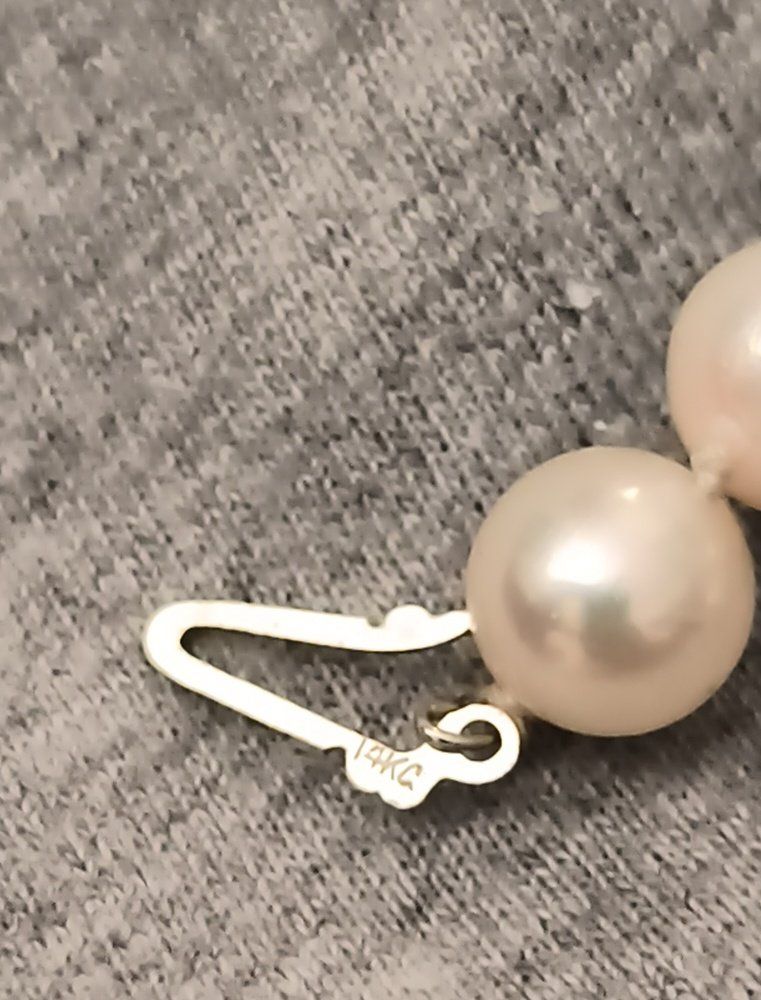 Ketten: Collier de perles fermoir en or blanc – Gebraucht aus Martigny von JeanmarcVS 3