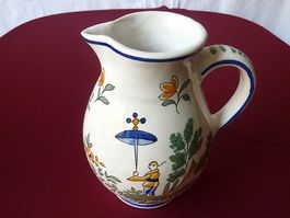 Caraffe poterie anique en porcelaine peinte à la main