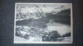 Carte postale ancienne Suisse 1954 St Moritz