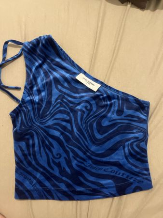 Juicy Couture Haut bleu motif zébré taille S