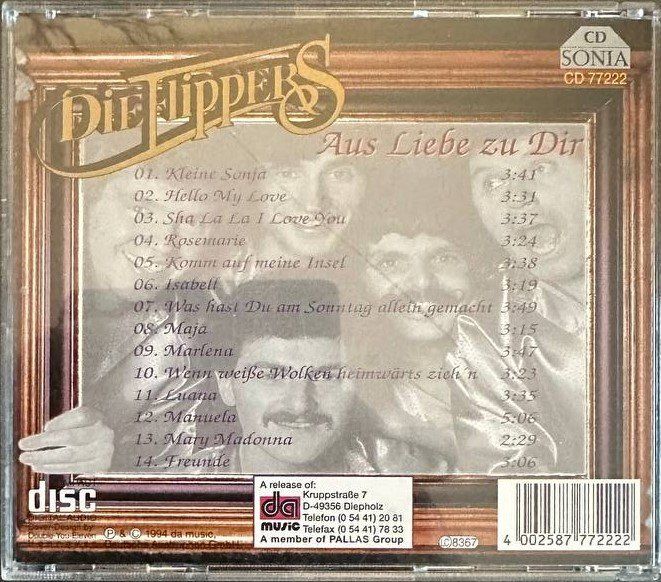 CD: Die Flippers - Aus Liebe zu Dir CD - Schlager Kult! – Usato da Beringen venduto da Mantafisch1 1