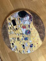 Gustav Klimt „Der Kuss“ – Rundes Bild / Wandbild (Ø 50 cm)