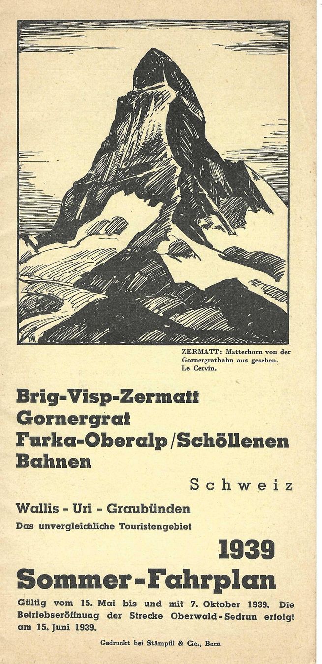 Documenti: Zermatt, altes Werbeprospekt, – Nuovo (secondo la descrizione) da Wildhaus venduto da Brunphil 4