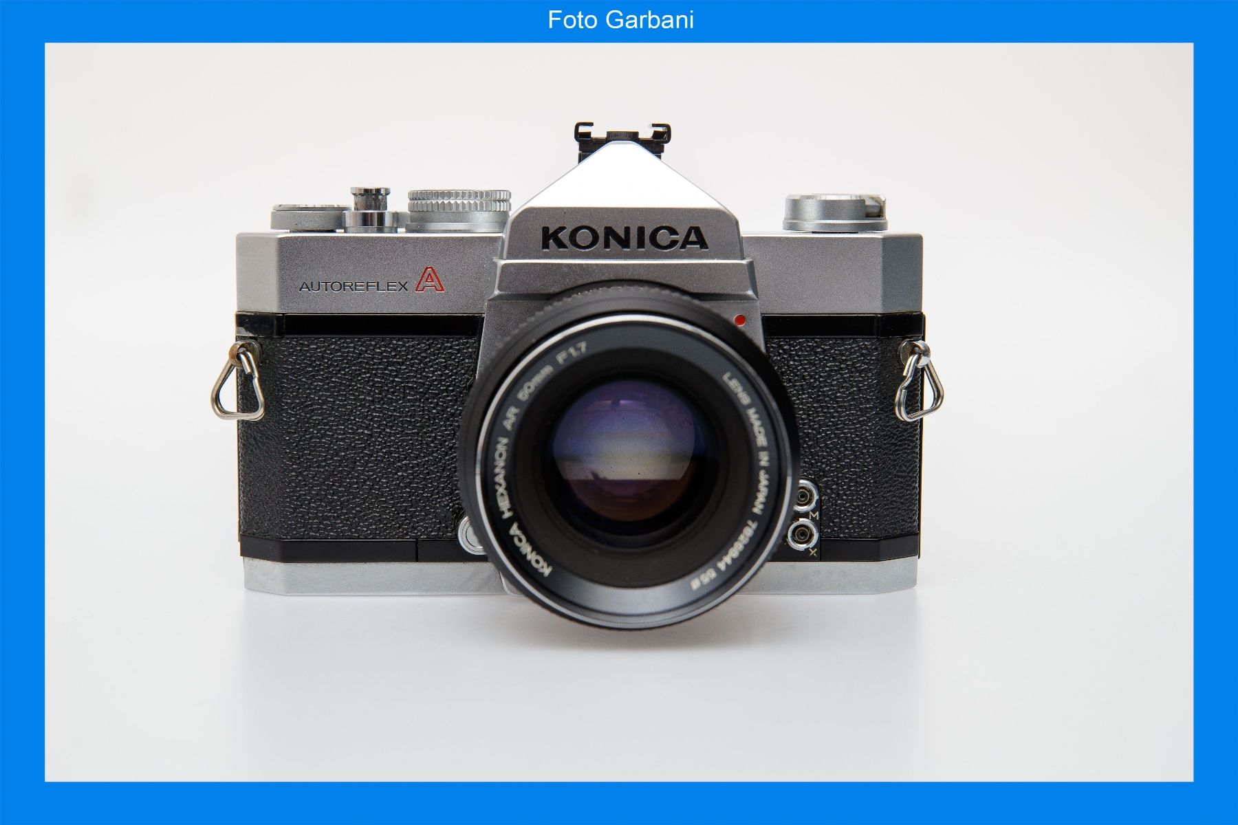 Konica Fotocamera: Konica Autoreflex A con Konica Hexanon AR 50mm f1.7 – Usato da Muralto venduto da FotoGarbani