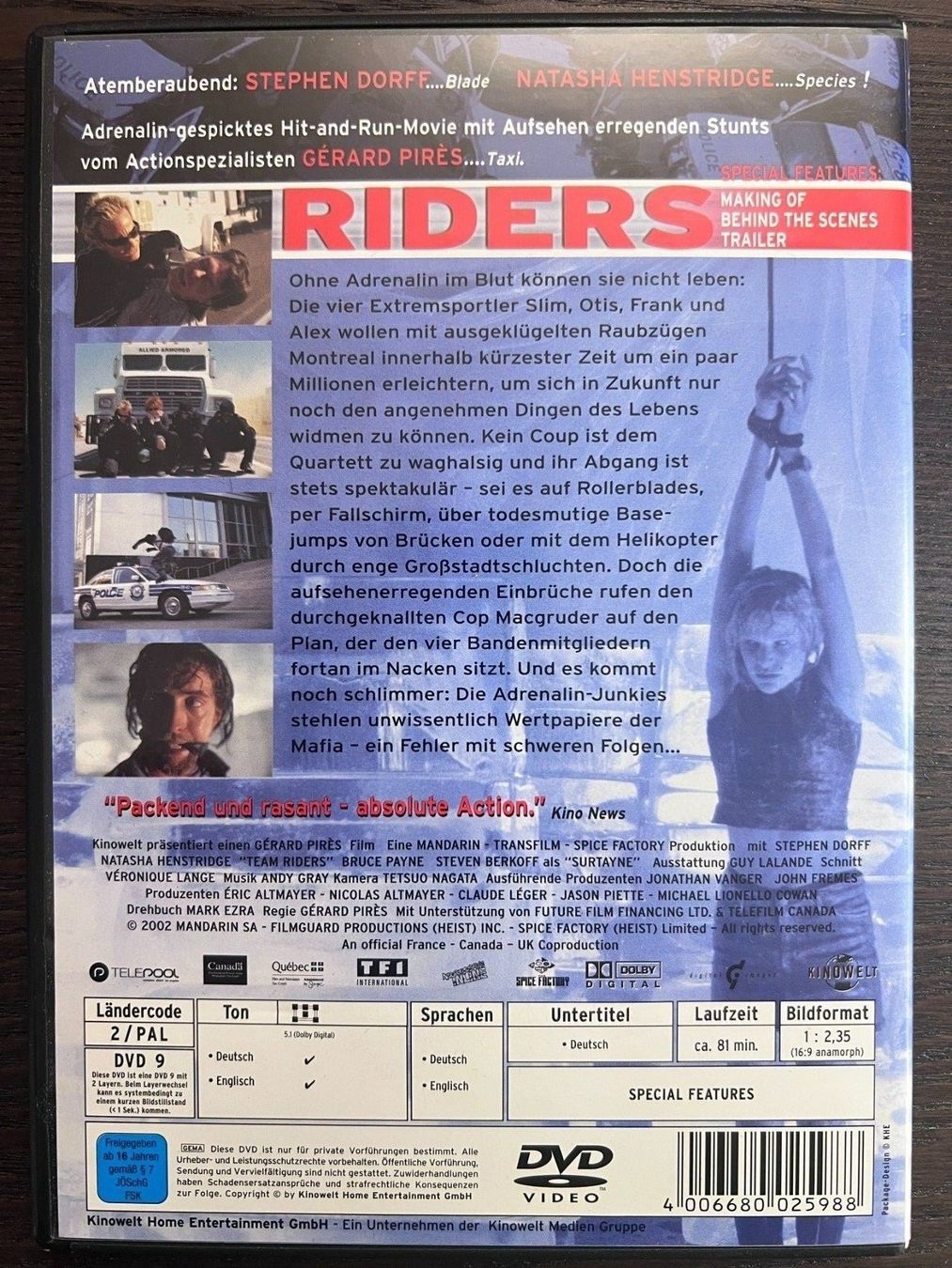Tutti i DVDs: Riders – Usato da Zürich venduto da FilmFreunde 1