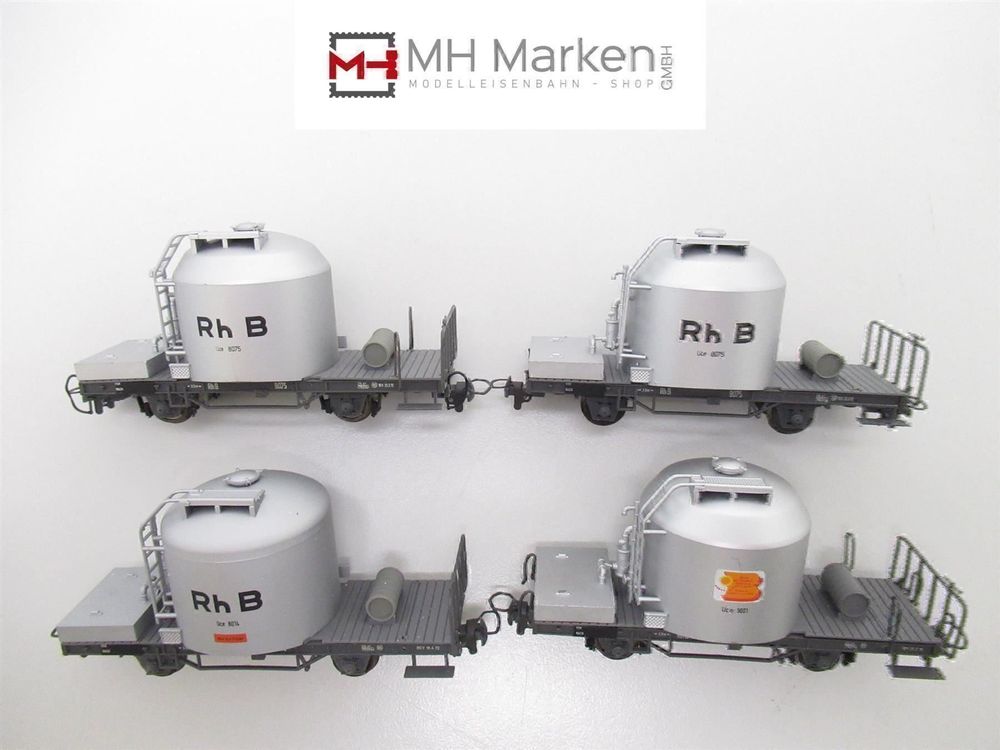 1/87 H0m RhB UC 8061-8062 Cement Silo – Unpainted Resin Kit, Epoca V, DC Analog