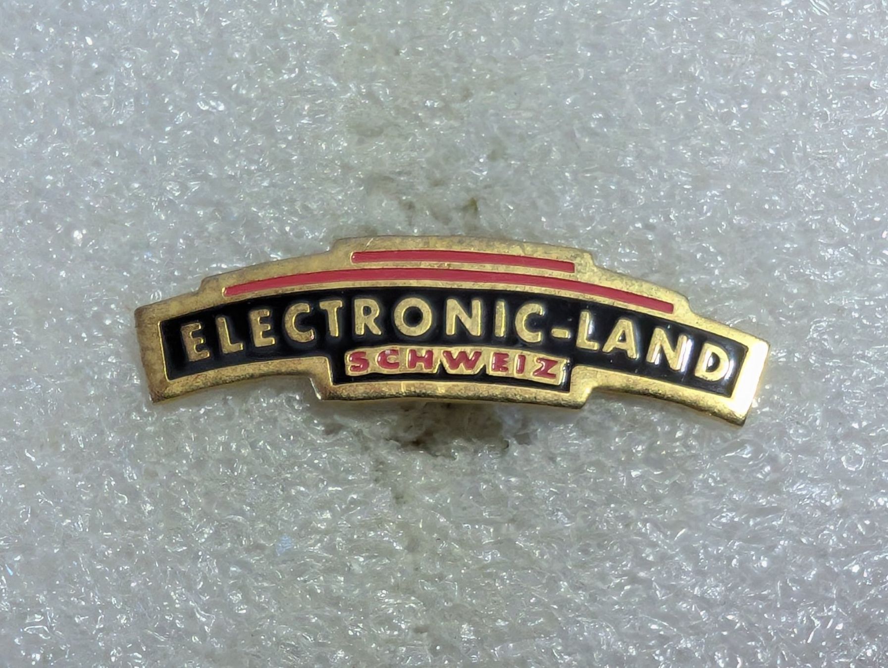Placchette & Badge: Ansteckpin 191: Electronic Land Switzerland – Usato da Oppligen venduto da Pin-Fall-Shop