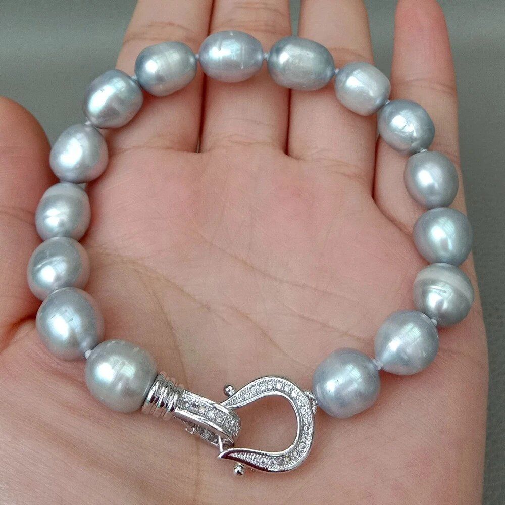 Armbänder & -reifen: Grau Lua Perlen Armband Echt Bracelet Perle grise Vrai – Neu (gemäss Beschreibung) aus Prilly von ilyria73 1