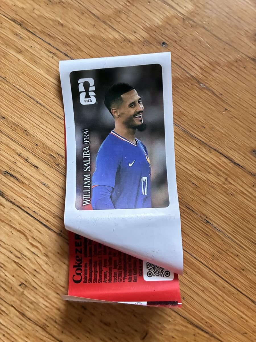 Panini Sammelbilder & Trading cards: Panini Coca Cola Sticker William Saliba – Neu (gemäss Beschreibung) aus richterswil von lunamarie001