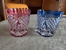 Kristalldrinkgläser farbig