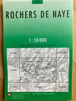 Landkarte ROCHERS DE NAYE 1:50’000