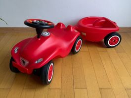 BIG Bobby Car mit Anhänger rot sehr guter Zustand