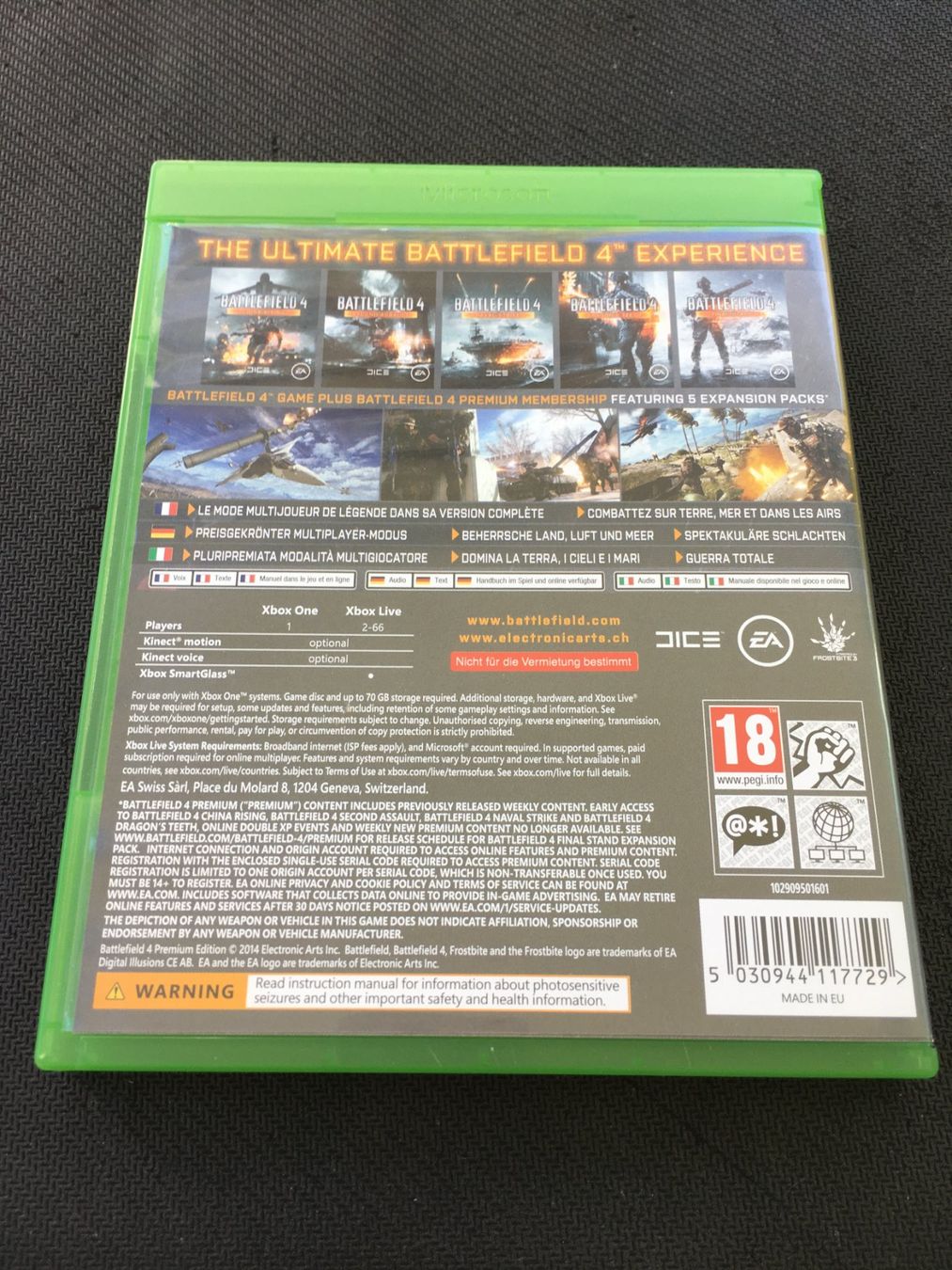 Microsoft Giochi: Battlefield 4 - Xbox One – Usato da St.Gallen venduto da sjosjo 1