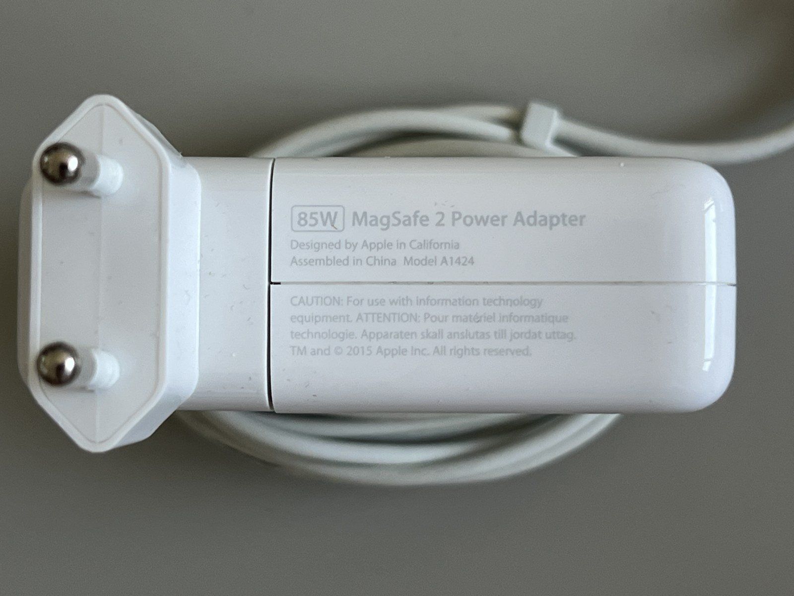 Apple Caricabatterie: Apple 85W MagSafe 2 Power Adapter A1424 mit Originalbox – Usato da Zürich venduto da Kollege7 1