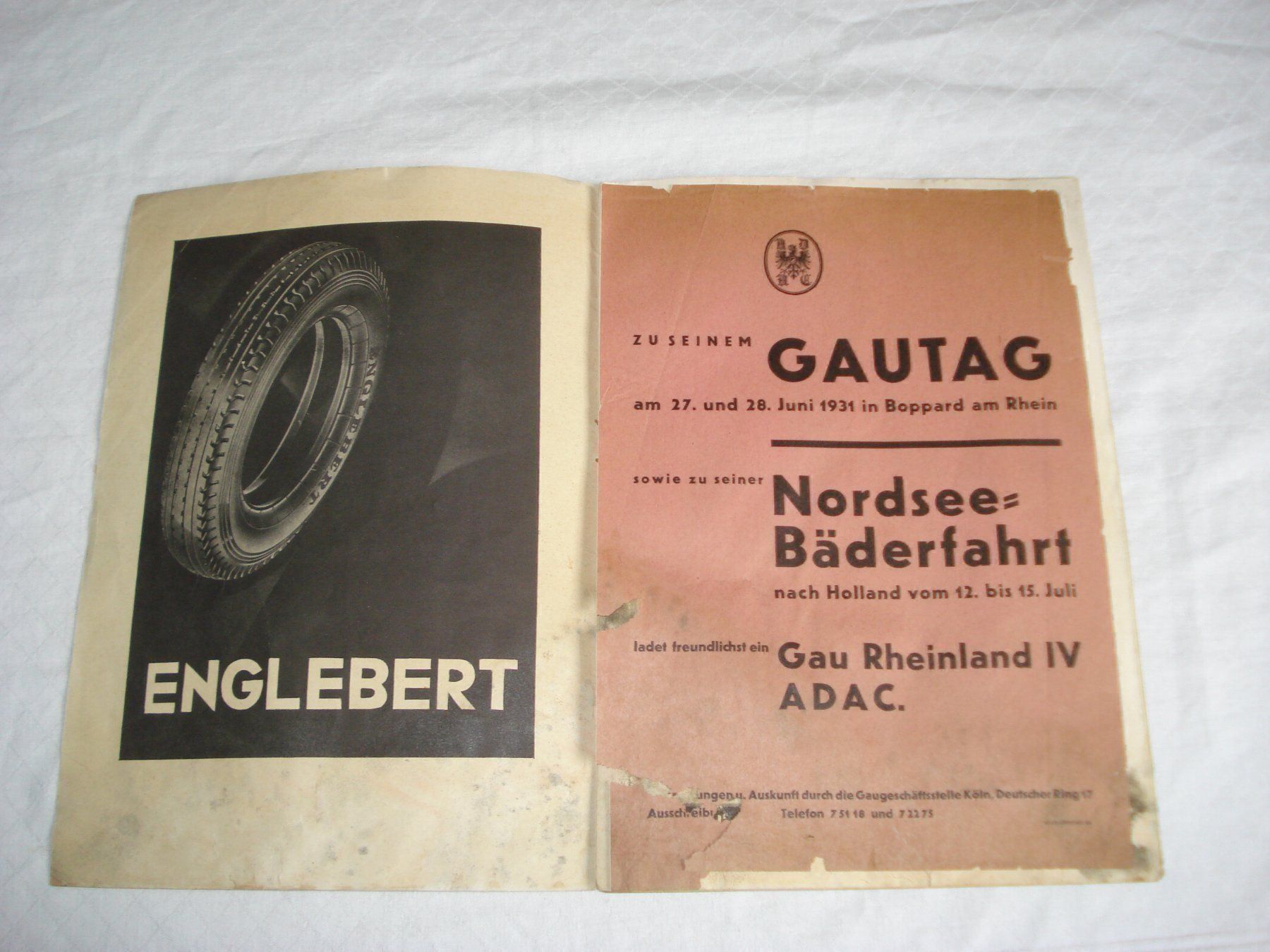 Motosacoche Documenti: Programmheft 1931 Eifel Rennen Autorennen Nürburg Ring – Usato da Schenkon venduto da Elbarto007 2