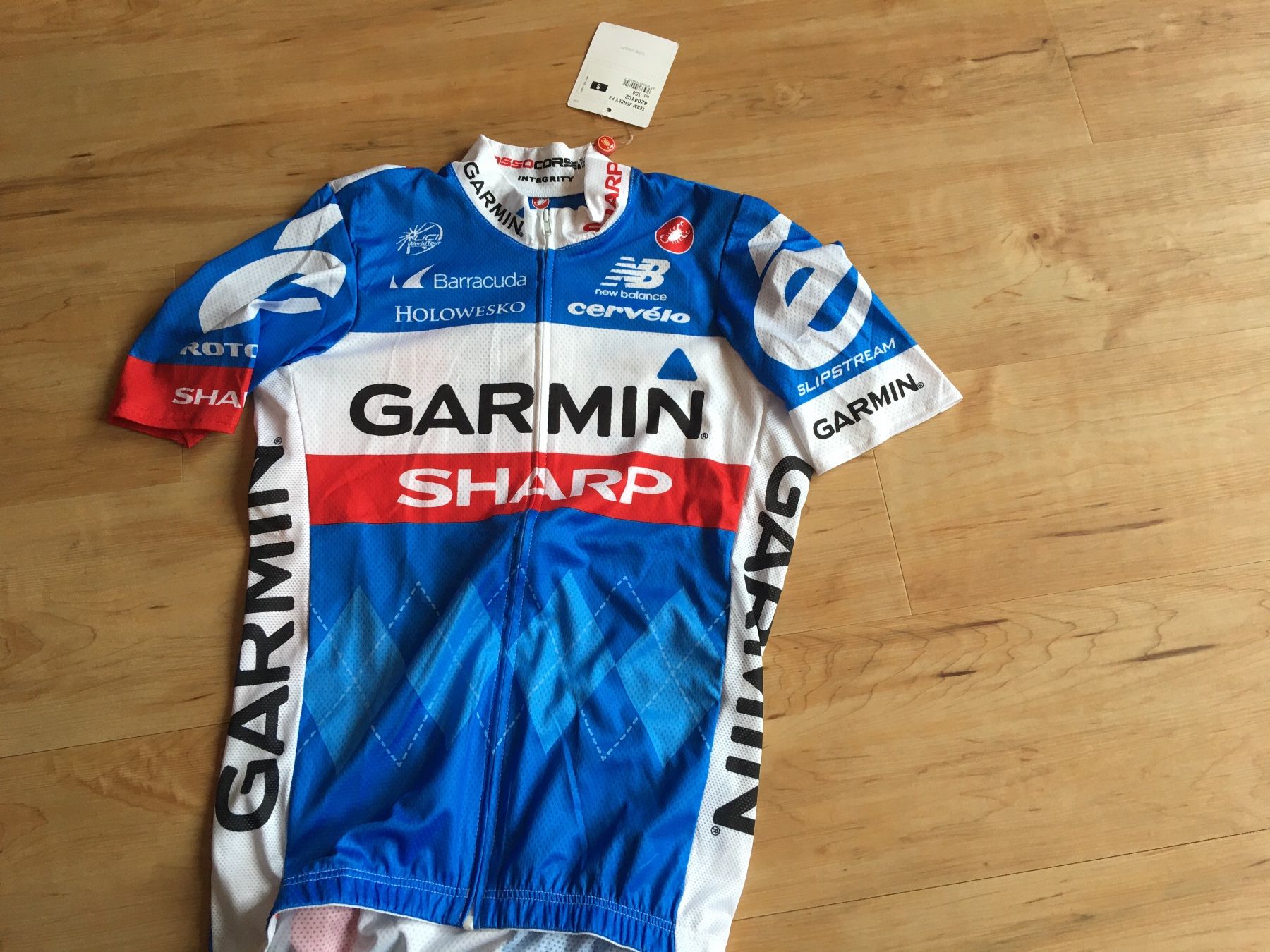 Castelli Canottiere & Pantaloni: Velotrikot castelli small garmin sharp ef neu – Usato da Appenzell venduto da classiccyclingkits
