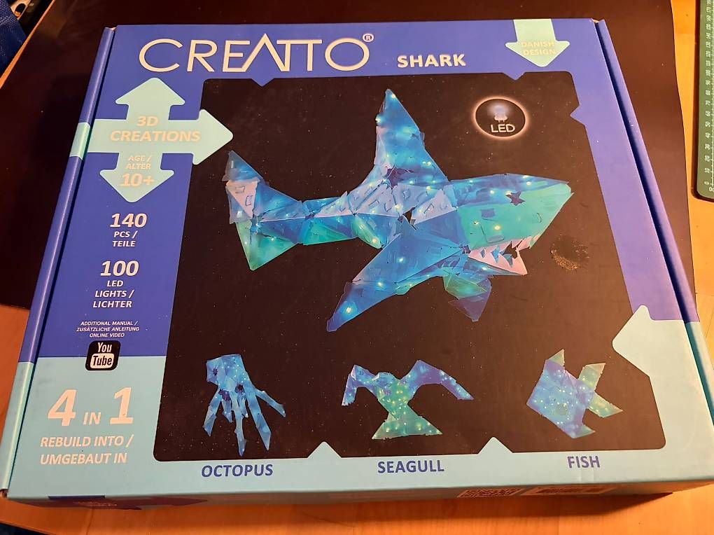 Kit bricolage: Creatto Shark Bastelset mit LED – Usato da Pfyn venduto da fir_q95r 3