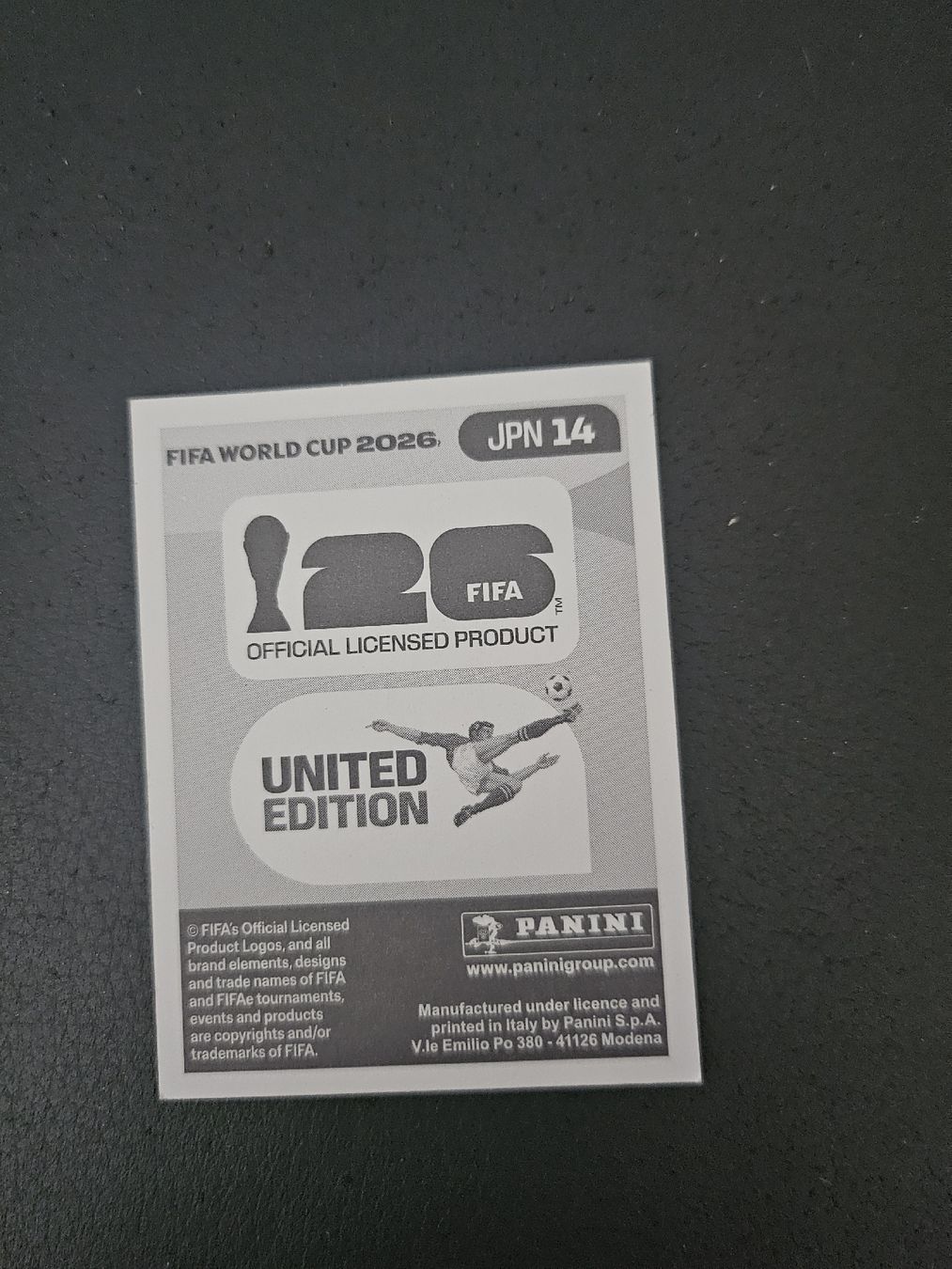 Panini Cartes à collectionner: panini JPN 14 – Neuf (Voir description) à Croy par sylvie1350 1