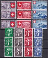 1939, Nr.219-239 (LANDI-Marken) Satz postfrisch ** Ka: 119.-