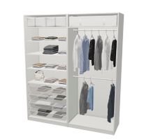 IKEA PAX Kleiderschrank mit weißen Schiebetüren 200x66x238cm