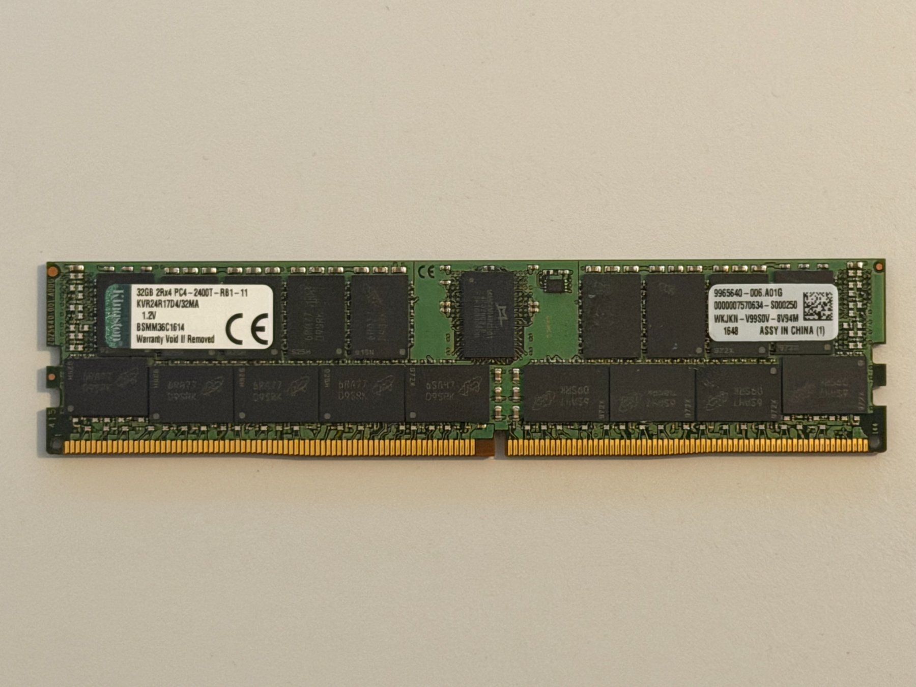 Kingston Server Memory 32GB DDR4 2400MHz ECC RAM (Gebraucht) in Watt ...