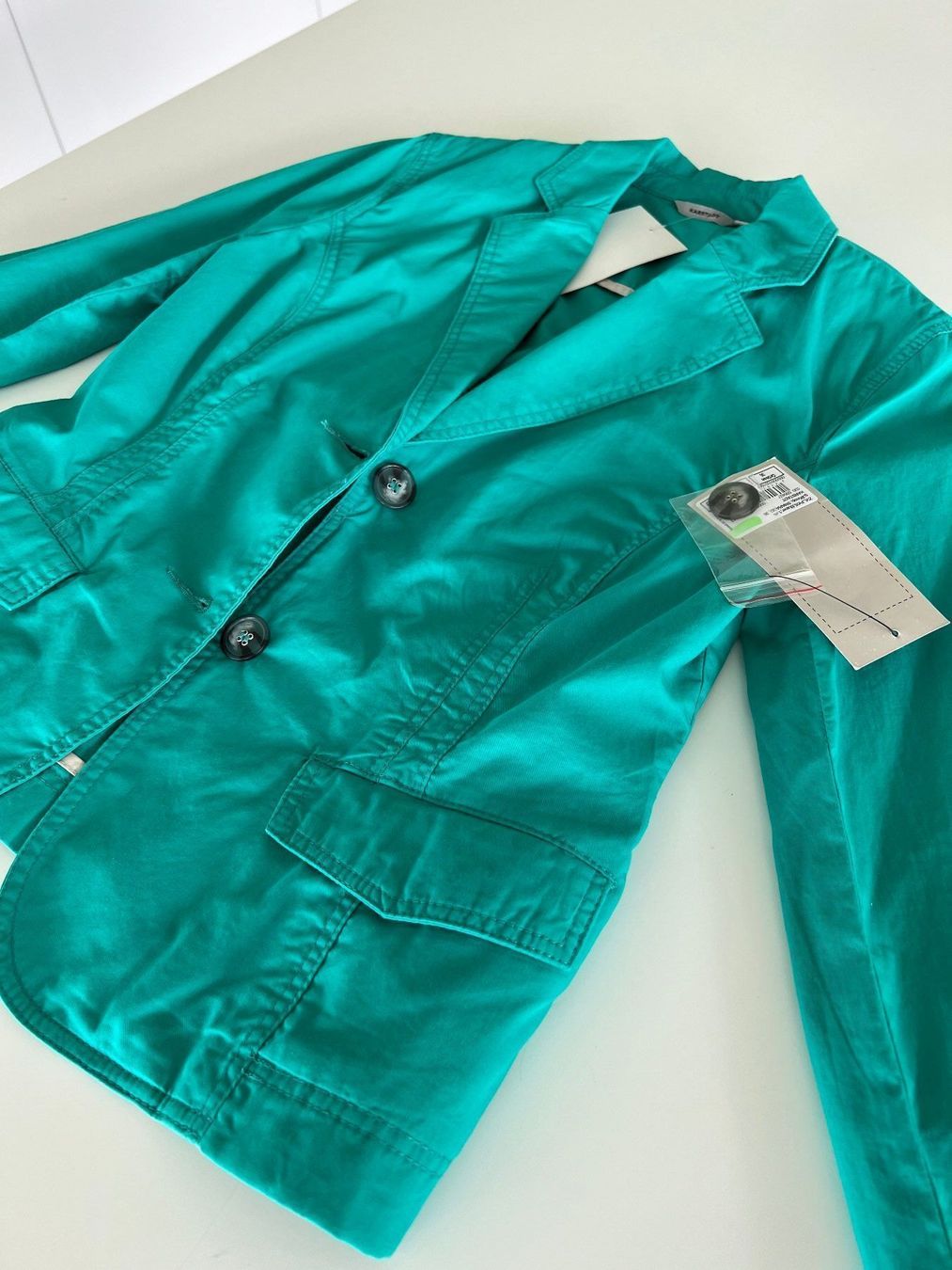 Giacche: Grüne Blazer aus Baumwolle – Nuovo e nell'imballaggio originale da Horgen venduto da Esterina 1