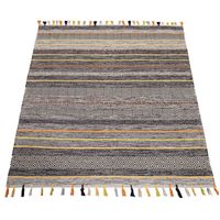 -50% EINZELSTÜCK ‼️ Handgewebter Teppich Multicolor Boho NEU
