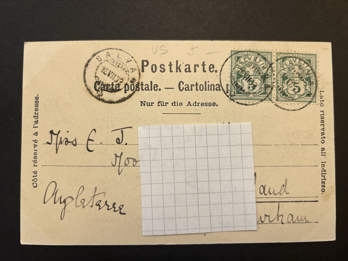 Ansichtskarten: Glacier du Trient 1902 – Gebraucht aus Fanas von Alessio11 1