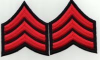 Aufbügler 2x Sergeant Stripes  Army -x4