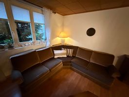 Gemütliches Ecksofa, Vintage Look - Ideal für den Winter!