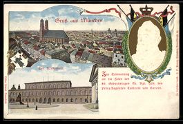 Präge-AK München-Neuhausen, Königsbau