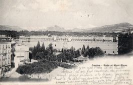 Genève - Rade et Mont Blanc