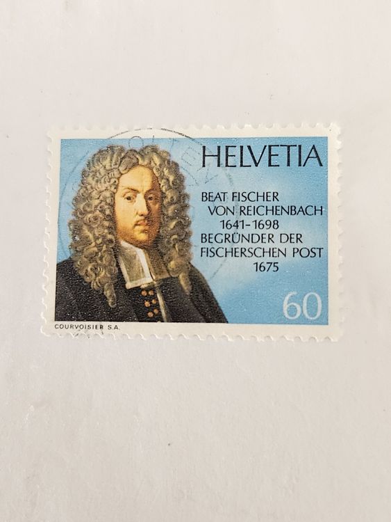 Helvetia Briefmarke Beat Fischer 1975 60 (Gebraucht) in Basel für CHF 0 ...
