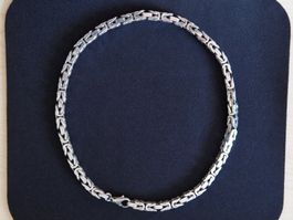 Halskette Königskette Silber 925, 120g /51cm/7mm