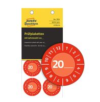 Avery Zweckform Prüfplaketten mit Jahreszahl 20xx, Ø 30 mm,
