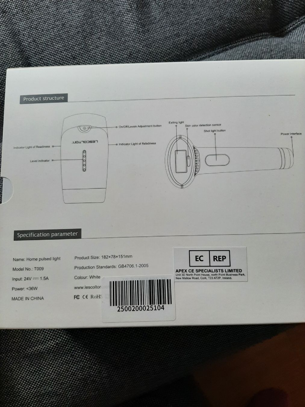 Epilatori: Lescolton Home pulsed light Haarentfernung – Nuovo (secondo la descrizione) da Marthalen venduto da Jenny.Z 5