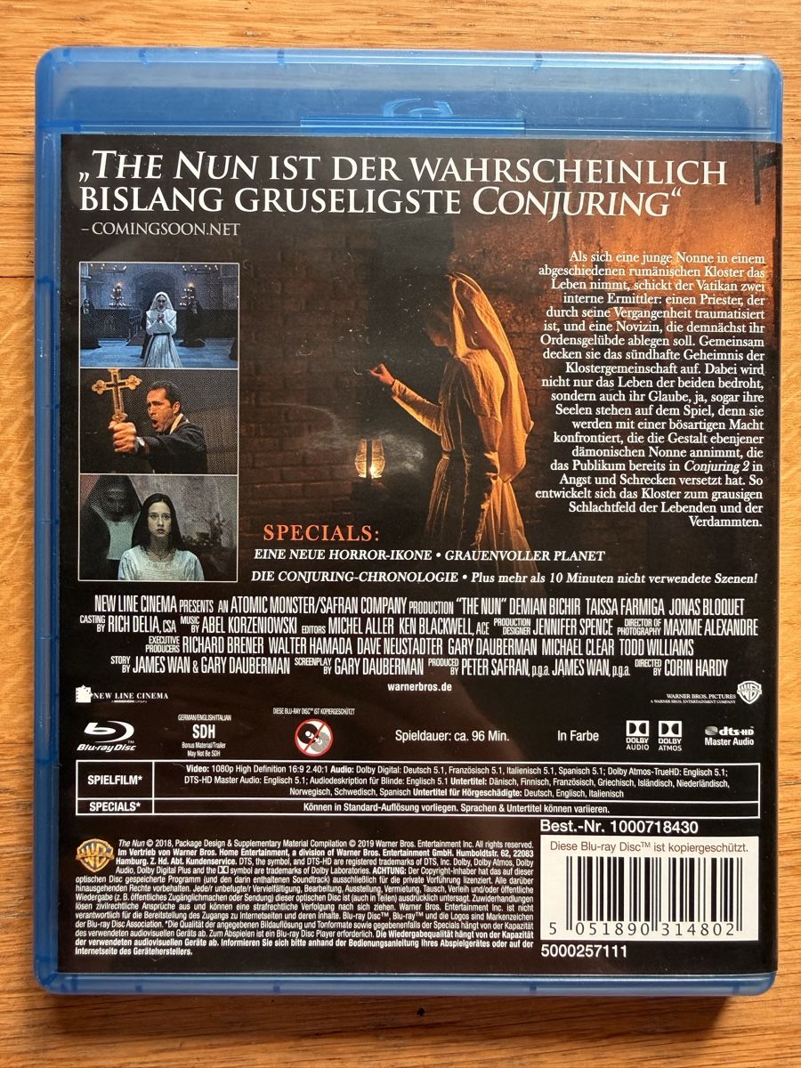 Alle DVDs: The Nun (2018) Blu-ray – Gebraucht aus Kölliken von nerdorado 1
