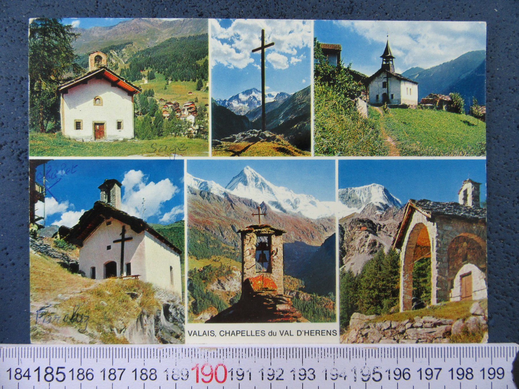 Cartoline postali: CHAPELLES DU VAL D'HERENS VS AK 1975 – Usato da Ettingen venduto da Hausi4711