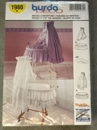 Burda Schnittmuster Deco Babywiege 1980