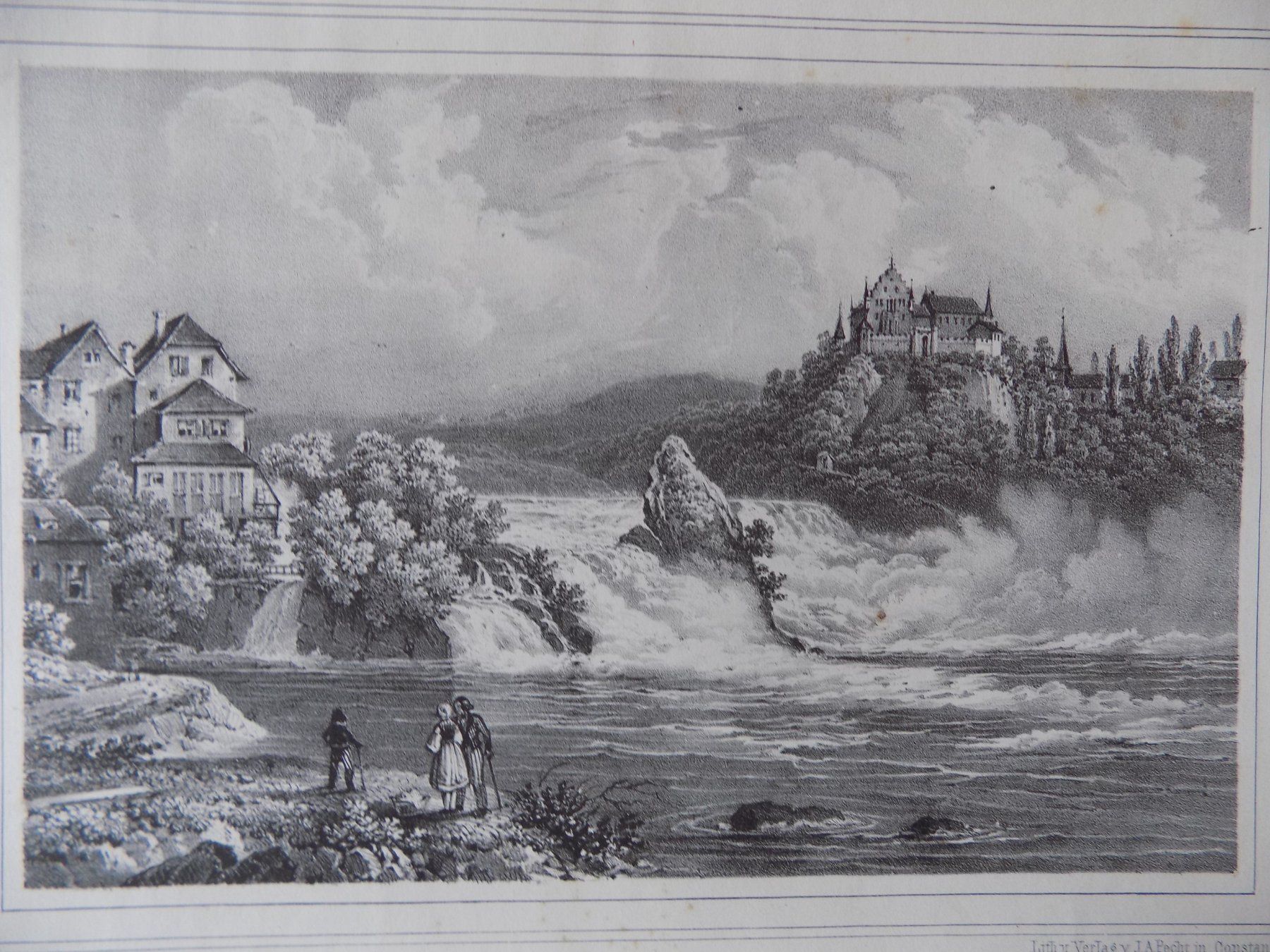 Stiche: Der Rheinfall von J.A. Pecht – Gebraucht aus Risch von Antikfee 2