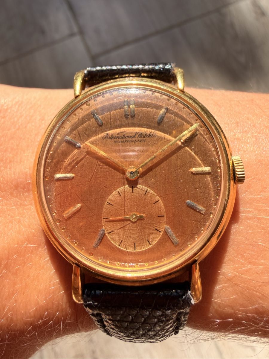 IWC Orologi: Iwc 18k Salmon dial Jumbo ! – Usato da Courtemautruy venduto da Atelier_Vintage 2