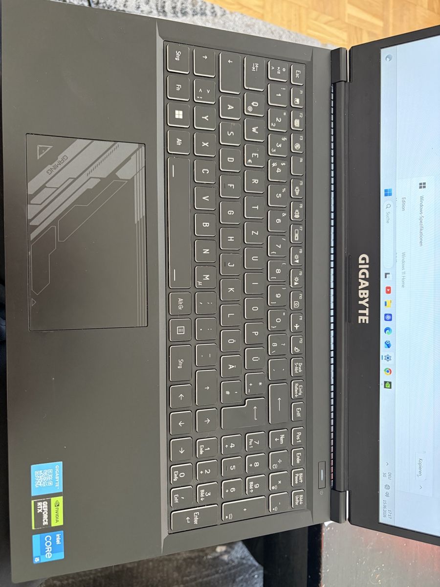 Gigabyte Notebooks: Gigabyte G5 Gaming Laptop RTX4050 – Gebraucht aus Basel von tra_2sqy 2