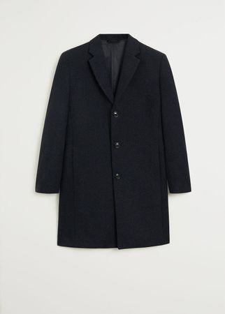 Mango Wintermantel Navy Blue Grösse L