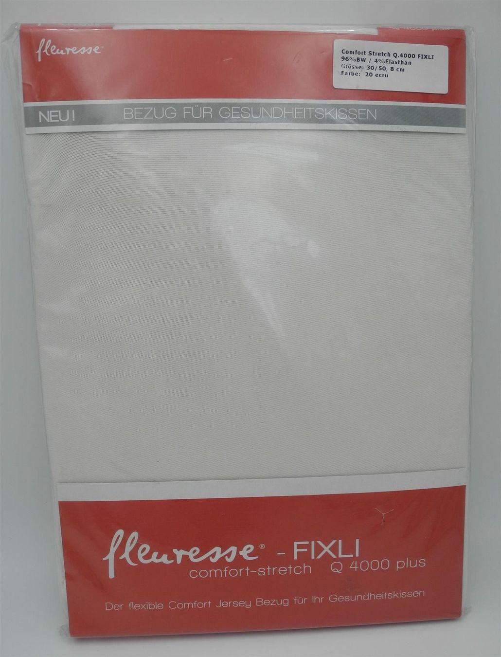 Bettwäsche: fleuresse Fixli Kissenbezug, ecru, e3 – Neu und originalverpackt aus Kottwil von Crazyrolf
