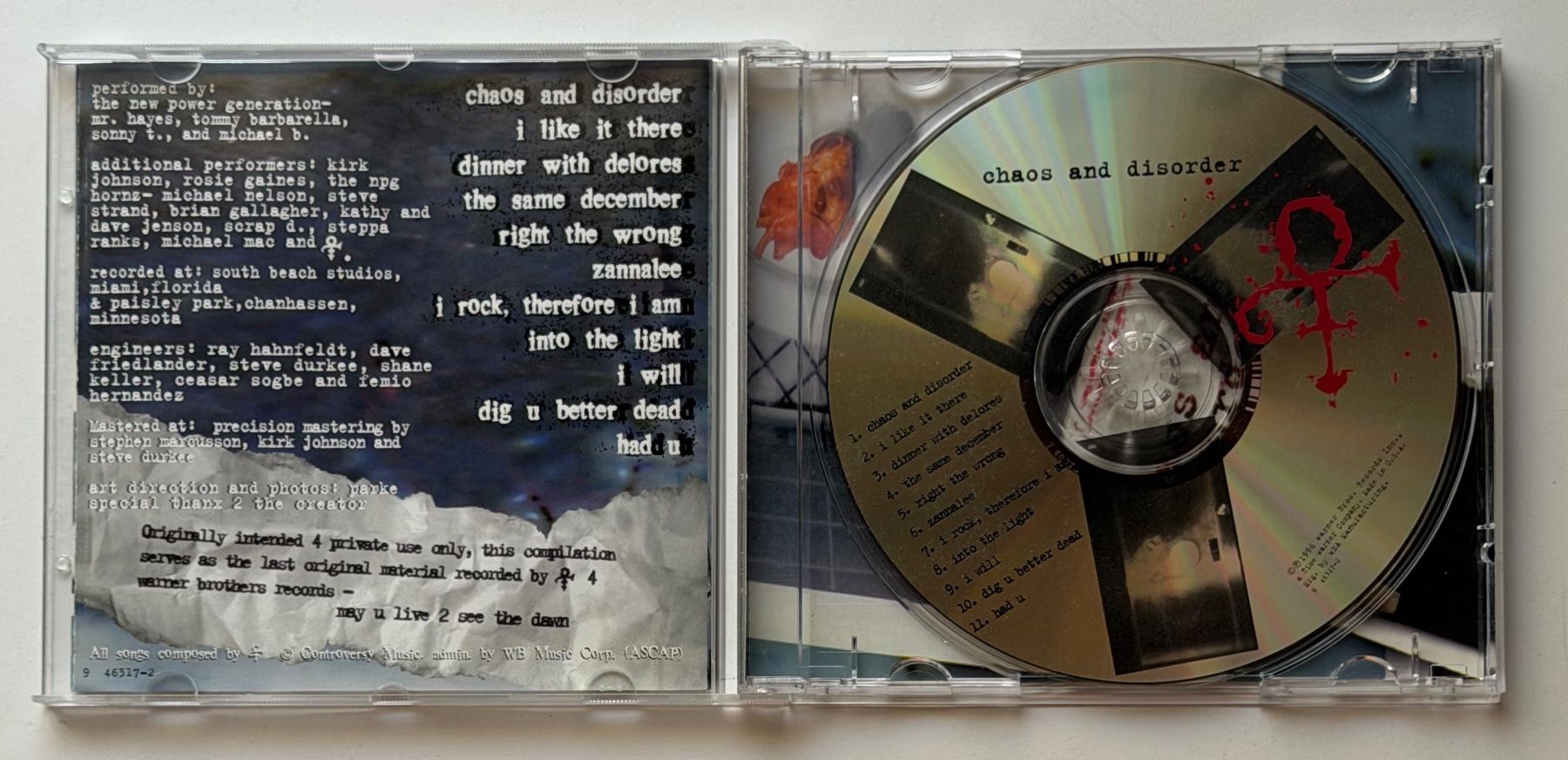 CD: Prince / Chaos And Disorder – Usato da Näfels venduto da rot_gz5p 2