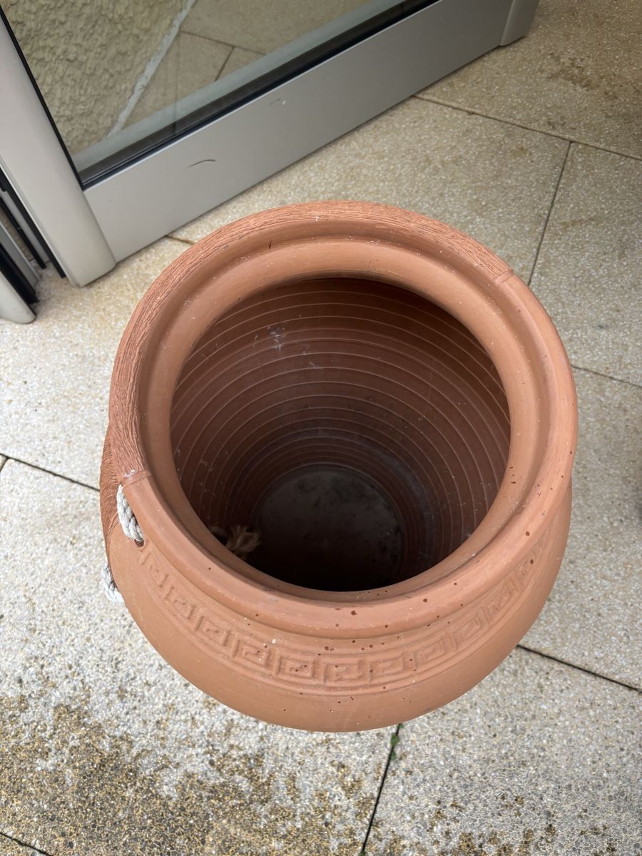Vasi per fiori: Terrakotta Topf Vase 🏺Blumentopf griechisch – Usato da Wollerau venduto da Loli-04 3