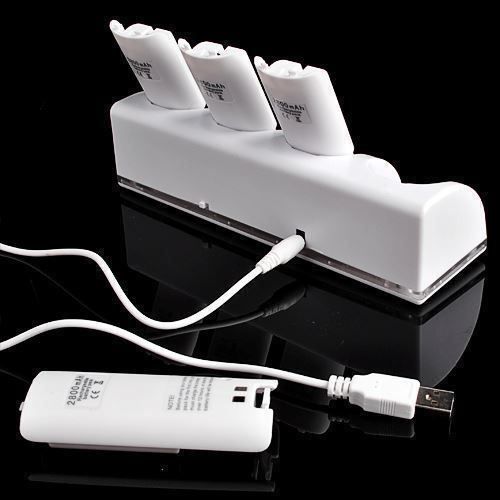 Caricabatterie: Nintendo Wii Ladestation mit 4 Akku – Nuovo (secondo la descrizione) da Thun venduto da Laoye 2