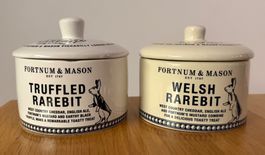 2 Fortnum & Mason Rarebit Toepfe mit Deckel