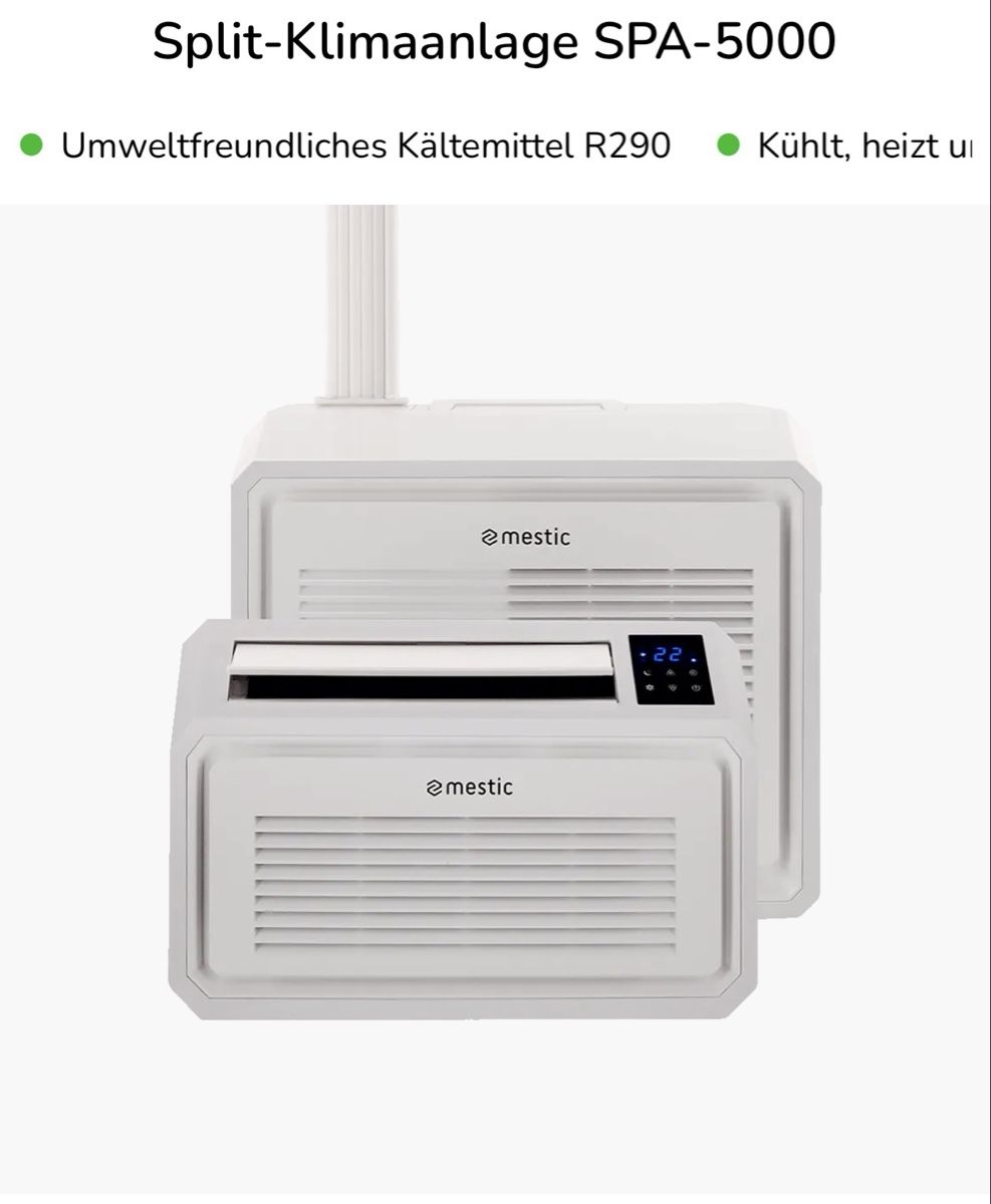 Condizionatori: Mestic Split-Klimaanlage SPA-5000 neuwertig – Nuovo (secondo la descrizione) da Mettmenstetten venduto da s.reichlin