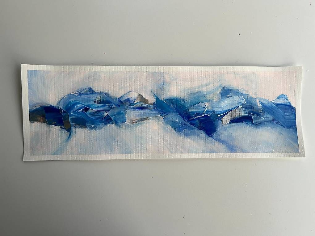Dipinti: Acrylbild 60x20cm blau – Nuovo e nell'imballaggio originale da Urdorf venduto da manuela4 4